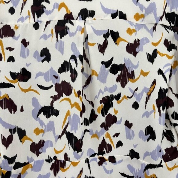 A  L  C Tessa 100 Silk Button Down Blouse Size 2 - Picture 8 of 9